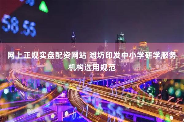网上正规实盘配资网站 潍坊印发中小学研学服务机构选用规范